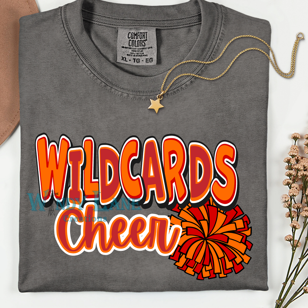Wildcards Cheer Comfort Color T-shirt