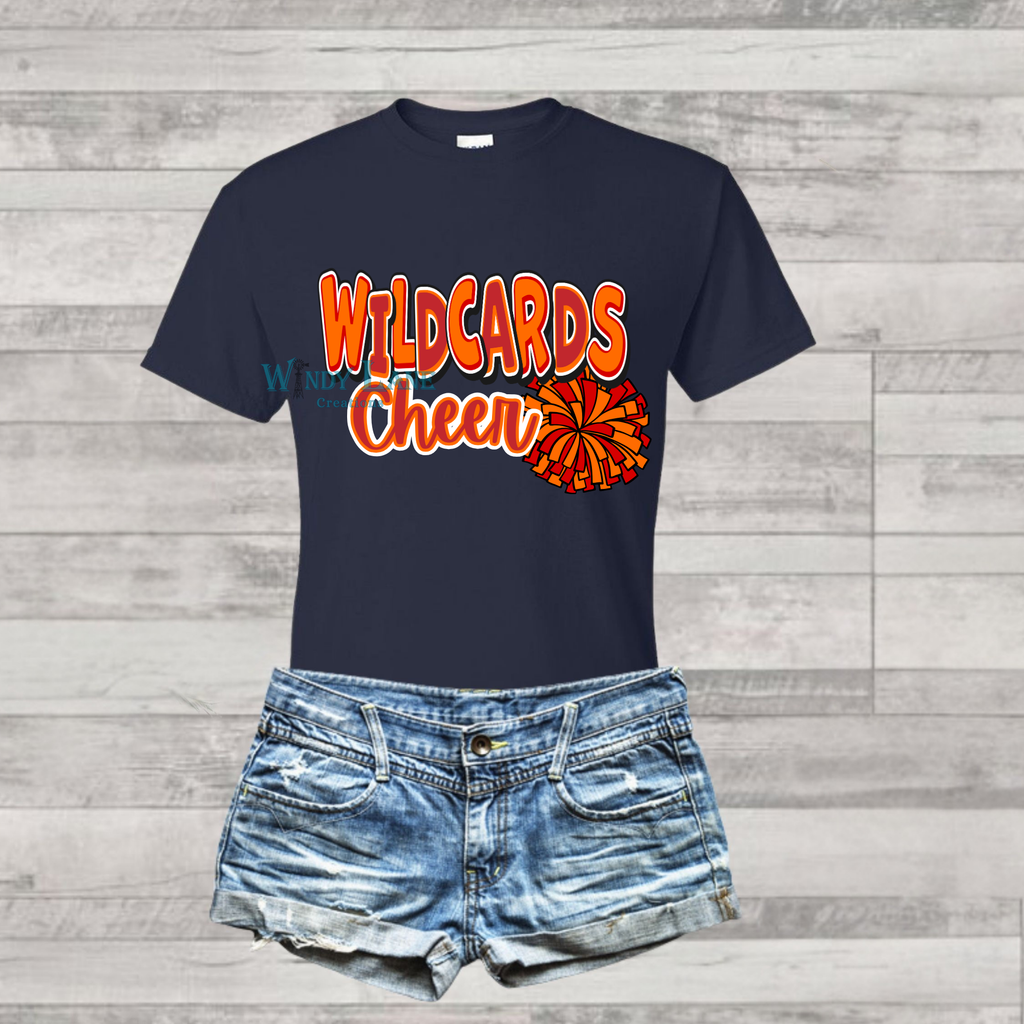 Wildcards Cheer Gildan T-shirt/ crewneck