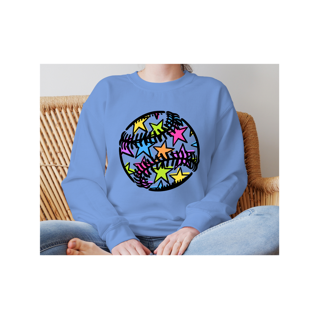 Colorful stars Baseball Gildan