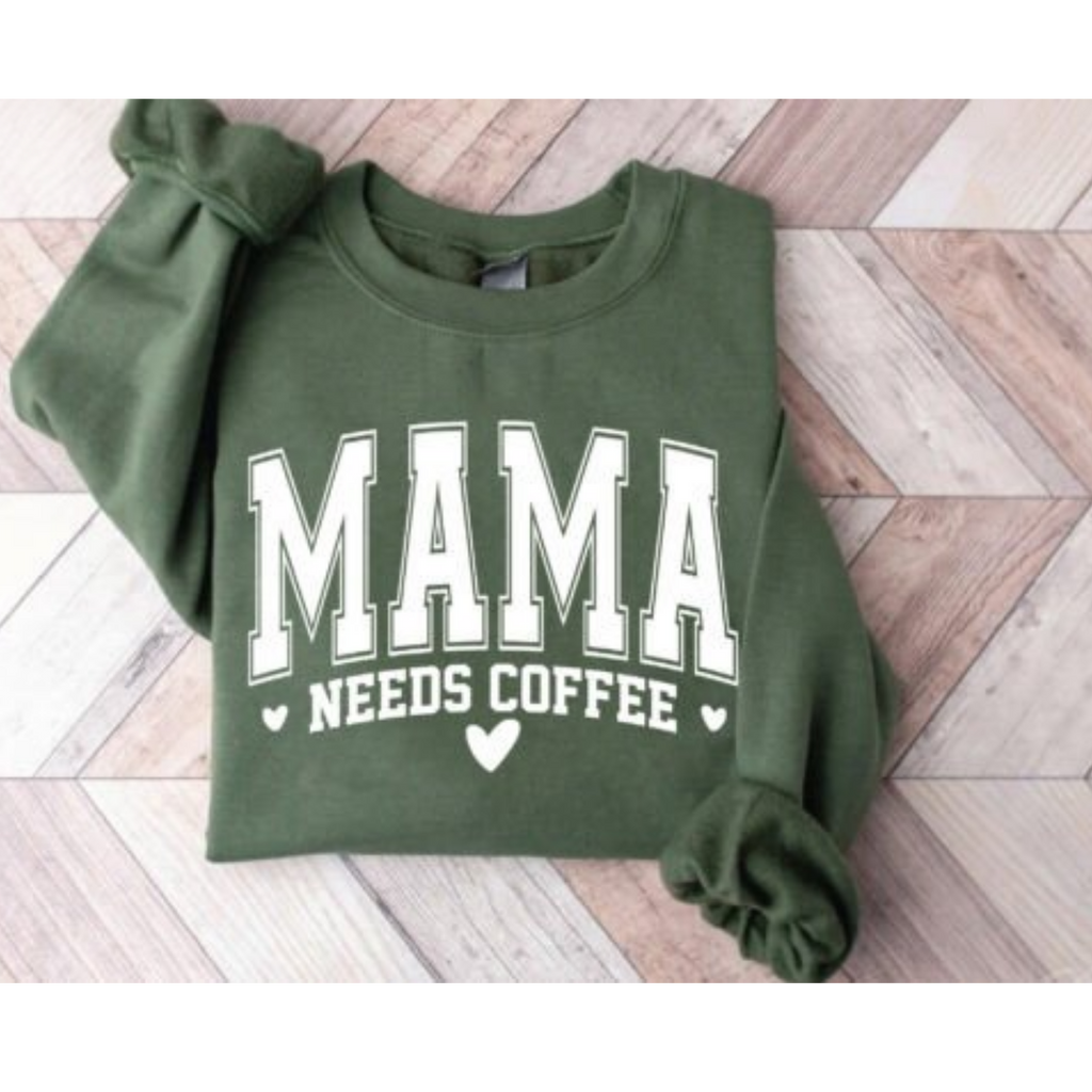 Mama needs Coffee Gildan Crewneck
