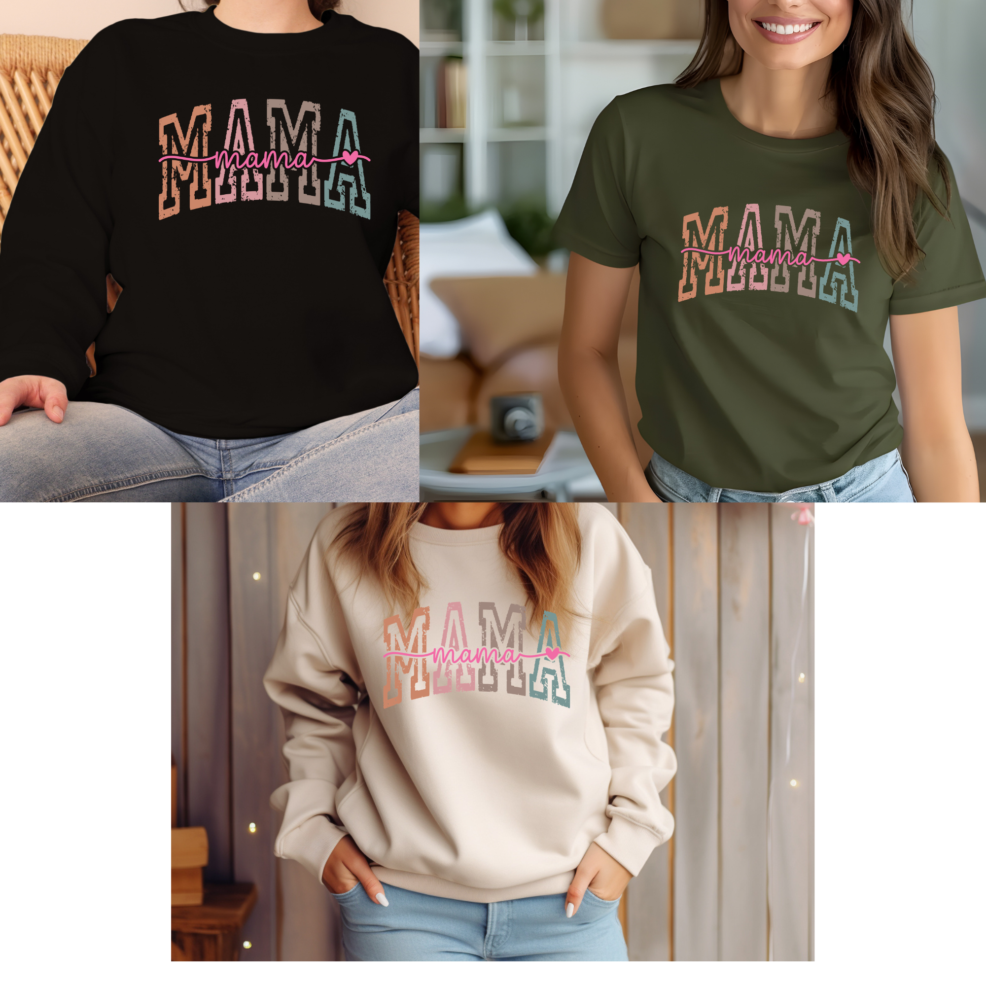 Mama Pastel T-shirt/ Crewneck