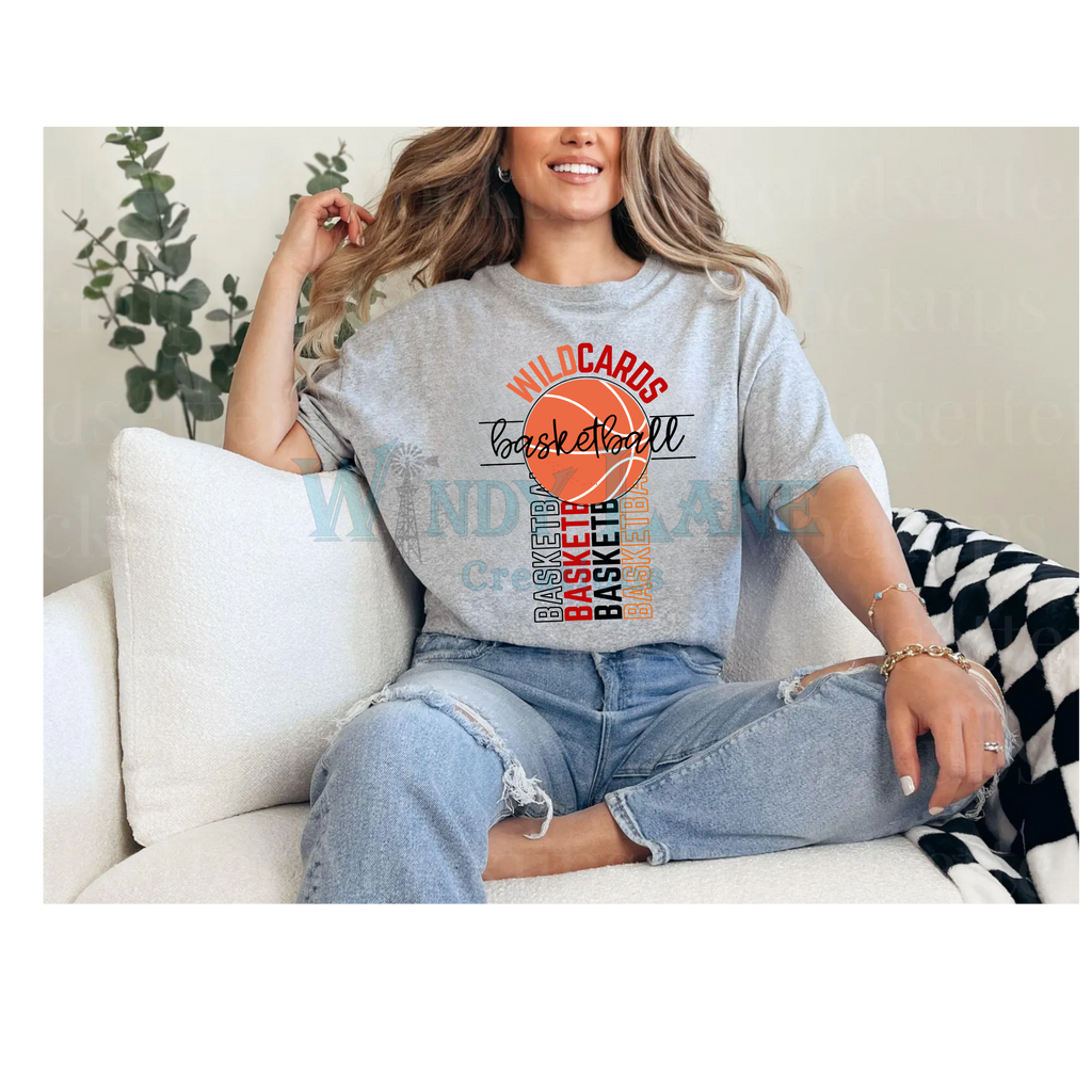 Wildcards basketball Black/ Gray T-shirt/ Crewneck
