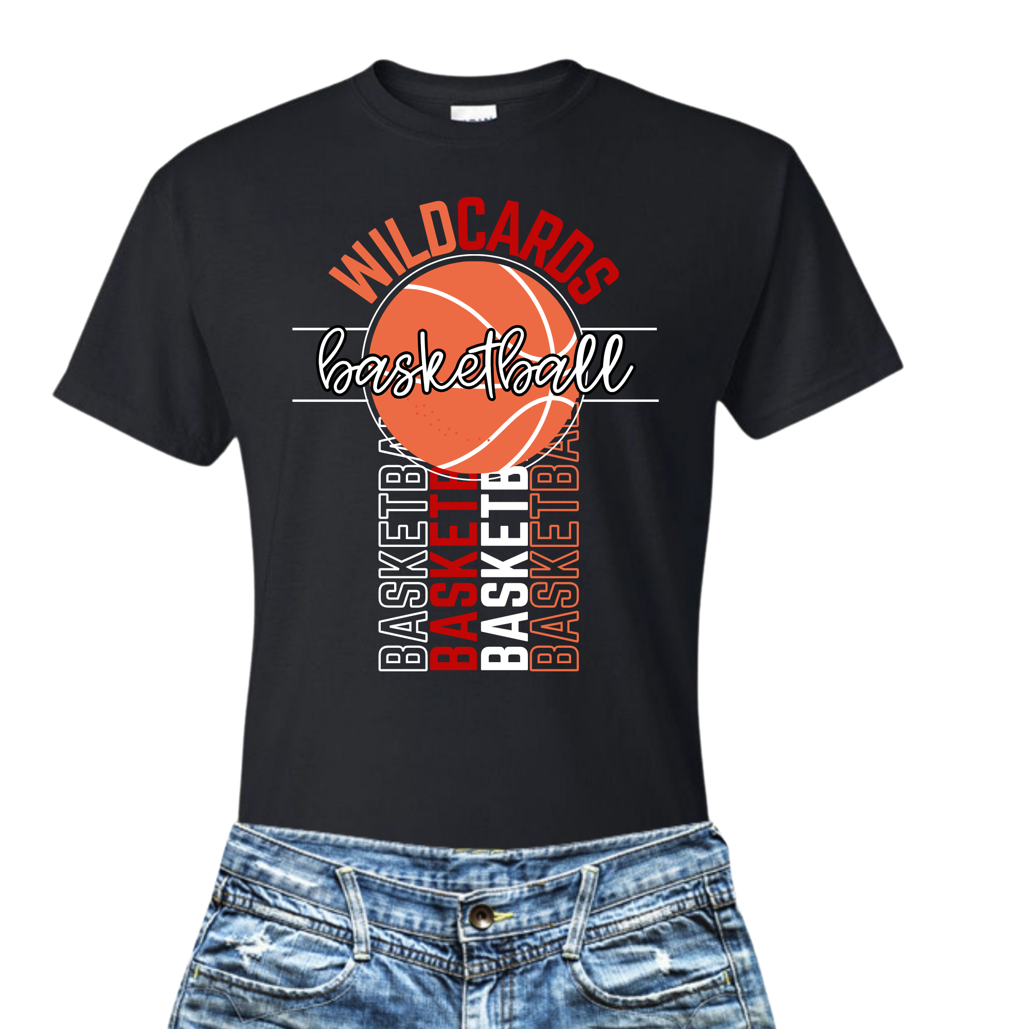 Wildcards basketball Black/ Gray T-shirt/ Crewneck