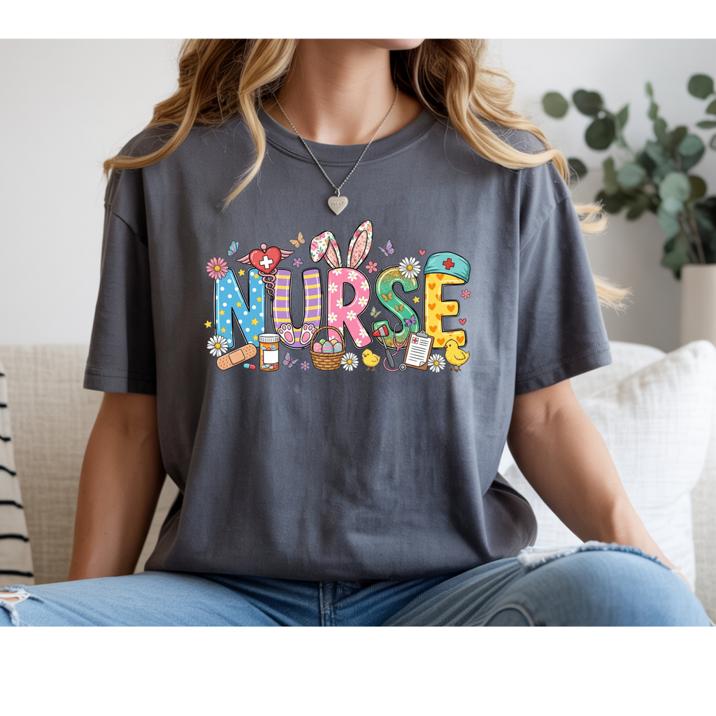 Easter Nurse Gildan T-shirt